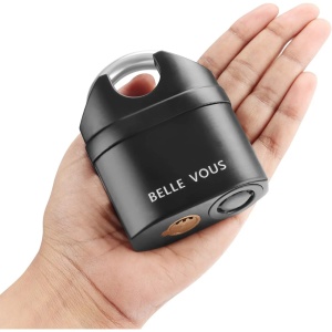 Belle Vous lacat antifurt cu alarma 110dB, otel, rezistent intemperii, 6.9x3.2x9.3cm, Negru - Verificat A · Re-Bloom - Img 3