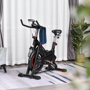 Bicicleta Fitness Cardio Re-Bloom, ecran LCD, otel/ABS, negru, 53 x 105 x 105-117 cm, Resigilat, Grad A - Img 4