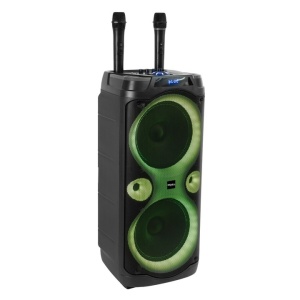 Boxa portabila Ibiza Sound, COLUMBA-KARAOKE, 700W, Bluetooth, USB, microSD, AUX si MIC, negru, Resigilat, Grad A - Img 2