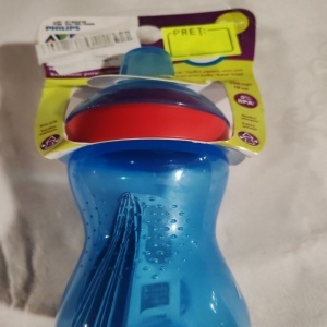 Cana Philips Avent SCF802/01, 300 ml, 9 luni +, Albastru/Rosu, Resigilat, Grad A - Img 2