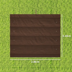 Copertina retractabila pentru pergola Re-Bloom, poliester, 286x245 cm, protectie UV30+, cafea - Verificat A · Re-Bloom - Img 3