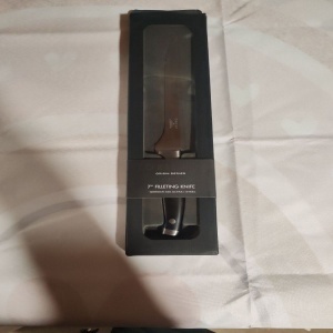 Cutit Macelar pentru dezosat și feliat, Carbon Series, premium, din otel inoxidabil german, X50 Ultra +, Negru, Resigilat, Grad A - Img 4