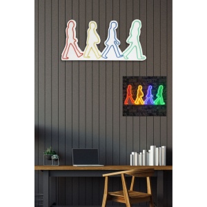 Decor de perete Re-Bloom, model oameni, LED, acril, multicolor, 35 x 72 x 2 cm - Img 5