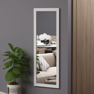 Hanah Home oglinda de perete, MDF 100%, 40x105x2 cm, montare perete, alb - Verificat A · Re-Bloom - Img 3