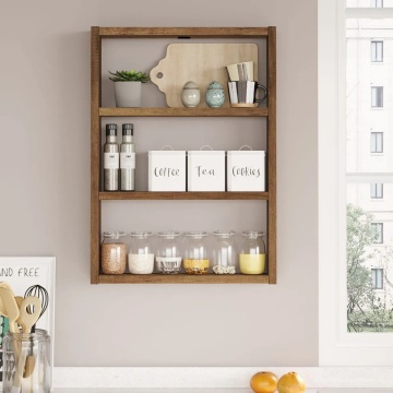 Hanah Home raft de perete 43.2x9x60 cm, PAL 18mm melaminat, nuc - Verificat A · Re-Bloom - Img 4