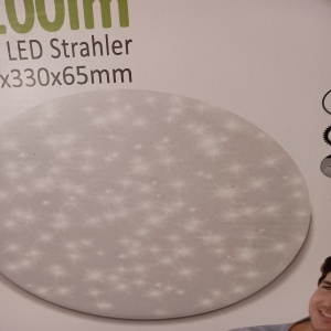 Lumare plafoniera Starry Sky LED, 24W, 2000lm, diametru 315mm, rotunda, 2700K alb cald, efect sclipici cer instelat - Verificat A · Re-Bloom - Img 5