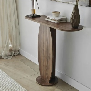 Masa tip consola Re-Bloom, PAL, maro inchis, 100 x 30 x 81 cm, Resigilat, Grad A - Img 4