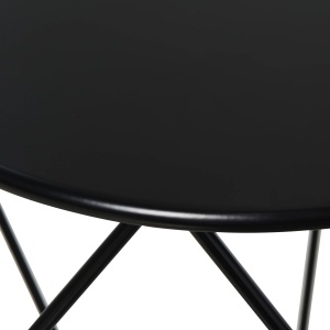 Masuta de cafea Re-Bloom, otel, negru, 54 x 54 x 44 cm, Resigilat, Grad A - Img 5