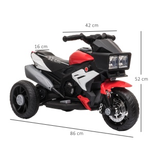 Motocicleta electrica copii Re-Bloom, 6V 25W, PP/metal, 86x42x52 cm, lumini+sunet, autonomie 45 min, varsta 3-5 ani, 25 kg, rosu - Verificat A · Re-Bloom - Img 2