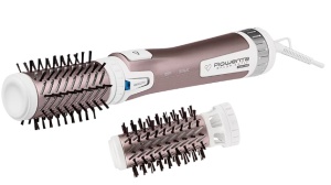 Perie rotativa Rowenta Brush Activ' Premium Care CF9540F0, 1000W, 2 trepte, 2 viteze, ionizare, 2 perii, Cashmere Keratin, invelis ceramic, Roz, Resigilat, Grad A - Img 2