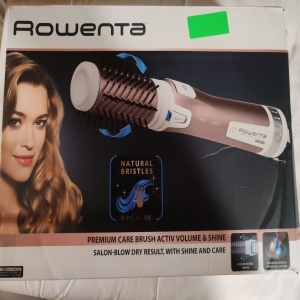 Perie rotativa Rowenta Brush Activ' Premium Care CF9540F0, 1000W, 2 trepte, 2 viteze, ionizare, 2 perii, Cashmere Keratin, invelis ceramic, Roz, Resigilat, Grad A - Img 3