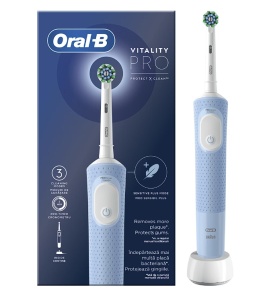 Periuta de dinti electrica Oral-B Vitality Pro, Curatare 3D, 3 programe, 1 capat, Albastru, Resigilat, Grad A - Img 3