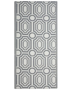 Produs Resigilat Covor de exterior Re-Bloom Bidar, polipropilena, 90x180 cm, grosime 0.5 cm, reversibil, gri - Verificat A