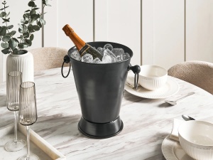 Produs Resigilat Galeata pentru gheata Re-Bloom Birma, aluminiu, 25x25x29 cm, negru - Verificat A - Img 2