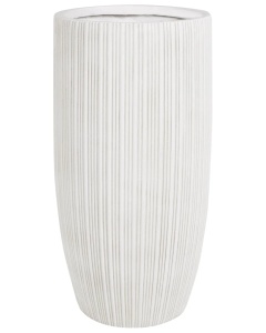 Produs Resigilat Ghiveci Re-Bloom Zelkova, argila fibroasa, diametru 35 cm, inaltime 70 cm, 47L, orificiu drenaj, bej deschis - Verificat A