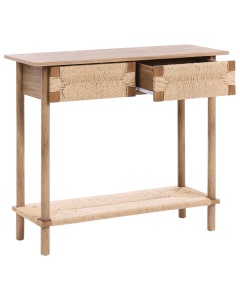 Produs Resigilat Masa tip consola Re-Bloom Bondi, PAL/textil/lemn pin/PVC, 94x36x78 cm, 20 kg, natur - Verificat A - Img 6