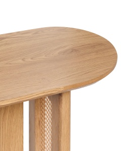 Produs Resigilat Masa tip consola Re-Bloom Karlo, MDF/ratan, 120x40x80 cm, 50 kg, natur - Verificat A - Img 5