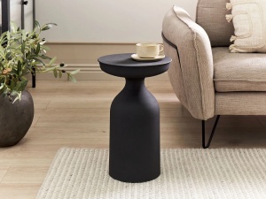 Produs Resigilat Masuta laterala Re-Bloom Tenjo, metal, 33x33x50 cm, 10 kg, negru - Verificat A - Img 3