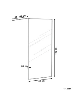 Produs Resigilat Paravan de dus Re-Bloom Waspam, 100x190 cm, sticla securizata 6mm, aluminiu/inox, usa reversibila, argintiu - Verificat A - Img 4