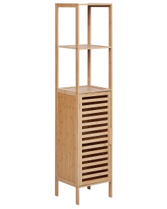 Produs Resigilat Raft de depozitare pentru baie Re-Bloom Owasso, bambus, 32x30x145 cm, maro - Verificat A