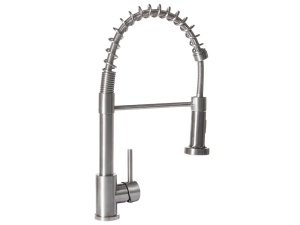 Produs Resigilat Robinet de bucatarie cu arc Re-Bloom Maihue, otel inoxidabil, 21x5x43 cm, kit montare inclus, argintiu - Verificat A - Img 5