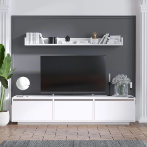 Sanliv CMD402 comoda TV living 180x35x30 cm, PAL, alb - Verificat A · Re-Bloom - Img 2