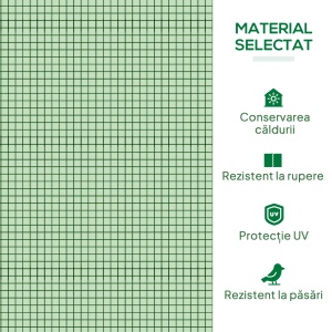 Sera de gradina tunel Re-Bloom, otel/PE 140g/m², 295x100x80 cm, usi rulante 115x73 cm, rezistenta vant nivel 4, verde - Verificat A · Re-Bloom - Img 5