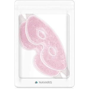 Set 2 Masti de fata si ochi cu gel rece sau caldut pentru reducerea umflaturilor si cearcanelor, ideal pentru relaxare, alinarea durerilor de cap si ingrijirea pielii, spa facial, roz, Navaris Active, Resigilat, Grad A - Img 4