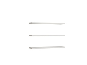 Set 3 rafturi de perete Re-Bloom, PAL melaminat, alb, 60 x 14,5 x 1,8 cm, Resigilat, Grad A - Img 4
