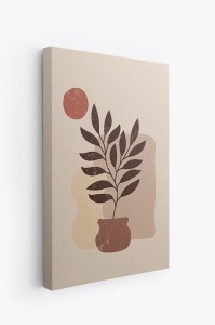 Set 4 tablouri decorative canvas 50x70 cm, panza/lemn, multicolor - Verificat A · Re-Bloom - Img 5