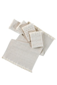 Set 5 prosoape, bumbac 100%, 38x65 cm, 270g/m², lavabil 40°C, bej - Verificat A · Re-Bloom - Img 2