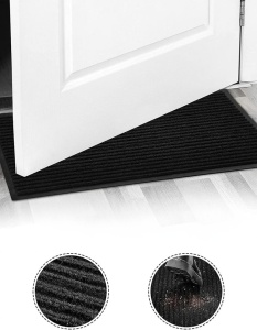 Set de 2 covorase de intrare House Day, poliester/cauciuc, negru, 44 x 75 cm - Img 4
