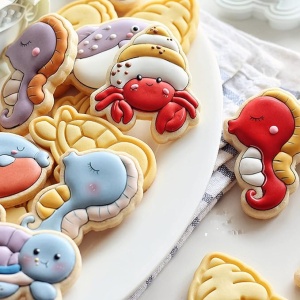 Set de 24 forme pentru biscuiti Fdoeeies, otel inoxidabil, argintiu - Img 4