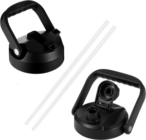 Sticla din otel inoxidabil IRON °FLASK, 2 capace, rece 24 ore / cald 12 ore, izolata, alb/negru, 3,8 L - Img 3