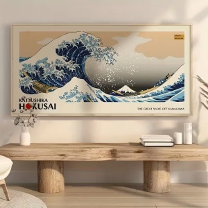 Tablou decorativ canvas, 40x120x3 cm, panza/lemn, format panoramic, multicolor - Verificat A · Re-Bloom - Img 3