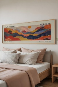Tablou decorativ Re-Bloom, MDF/lemn masiv, multicolor, 50 x 120 cm - Img 4