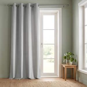 Tamas perdea opaca 140x235 cm, 100% poliester, gri - Verificat A · Re-Bloom - Img 3