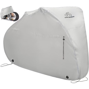 TeamObsidian husa protectie biciclete XXL, pentru 3 biciclete, poliester Oxford 300D, Gri - Verificat A · Re-Bloom