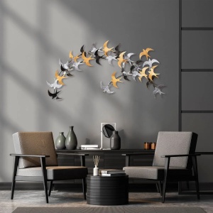 Wallxpert decor de perete din metal pictat manual 137x62 cm, grosime 1.5mm, 2kg, design complex, multicolor - Verificat A · Re-Bloom - Img 4