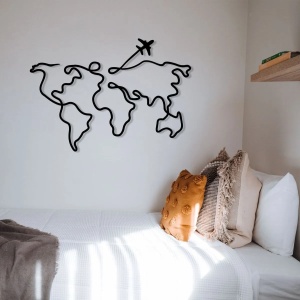 Wallxpert decor de perete metal, 60x42 cm, grosime 1.2mm, negru - Verificat A · Re-Bloom - Img 4