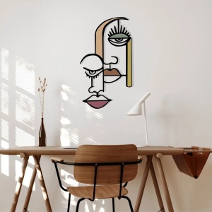 Wallxpert decor de perete metal/lemn, 68x39 cm, metal 1.20mm + lemn 3mm, multicolor - Verificat A · Re-Bloom - Img 5