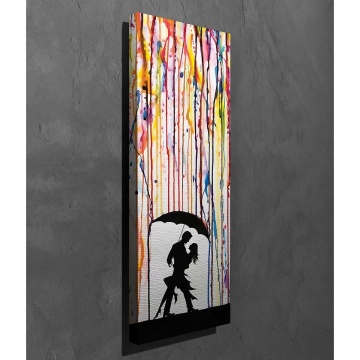 Wallxpert tablou decorativ 30x80 cm, panza 50% bumbac 50% poliester, imprimare digitala, rama lemn 2x3 cm, multicolor - Verificat A · Re-Bloom - Img 2