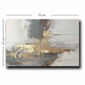 Wallxpert tablou decorativ canvas, 45x70 cm, panza 100% grosime 2.8mm, rama lemn pin 100%, multicolor - Verificat A · Re-Bloom - Img 3