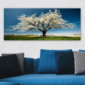 Wallxpert tablou decorativ canvas, 50x120 cm, panza 100%, cadru lemn 100% grosime 3 cm, format panoramic, multicolor - Verificat A · Re-Bloom - Img 4