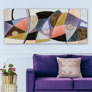 Wallxpert tablou decorativ canvas 50x120 cm, panza 100%, rama lemn 100% grosime 3 cm, format panoramic, multicolor - Verificat A · Re-Bloom - Img 3