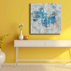 Wallxpert tablou decorativ canvas, 69x69 cm, panza 100% grosime 2.8mm, cadru lemn pin 100%, multicolor - Verificat A · Re-Bloom - Img 2