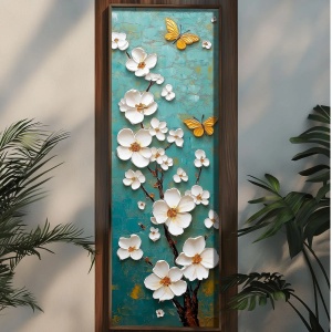 Wallxpert tablou decorativ inramat, 40x120x3.5 cm, MDF 3mm, cadru lemn pin 100%, imprimare UV, format panoramic, multicolor - Verificat A · Re-Bloom - Img 3