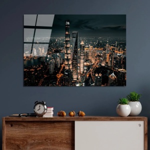 Wallxpert tablou decorativ pe sticla temperata, 70x100 cm, sticla 100% grosime 4mm, multicolor - Verificat A · Re-Bloom - Img 5