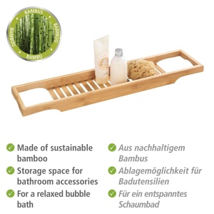 Wenko tava cada Bambusa 70x4.5x16 cm, bambus natural, natur - Verificat A · Re-Bloom - Img 4