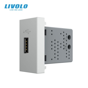 Modul priza USB tip A, 1M, Livolo - Img 5